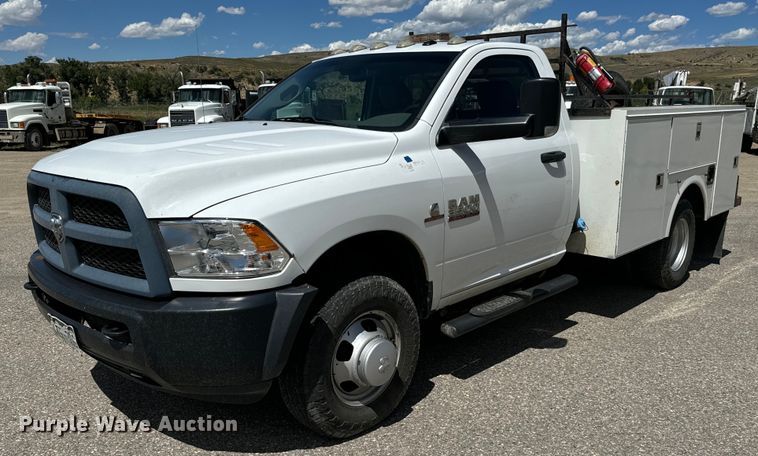 2016 Dodge Ram 3500 utility bed pickup truck - EG9843