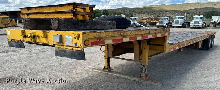 1981 General Float drop deck equipment trailer - EG9849