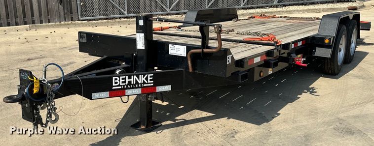 2022 Behnke  TBCT2016ET tilt deck equipment trailer - DV5937