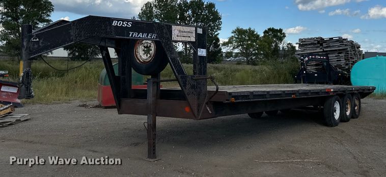 1989 Boss Trailer 828FGN flatbed trailer - DP8499