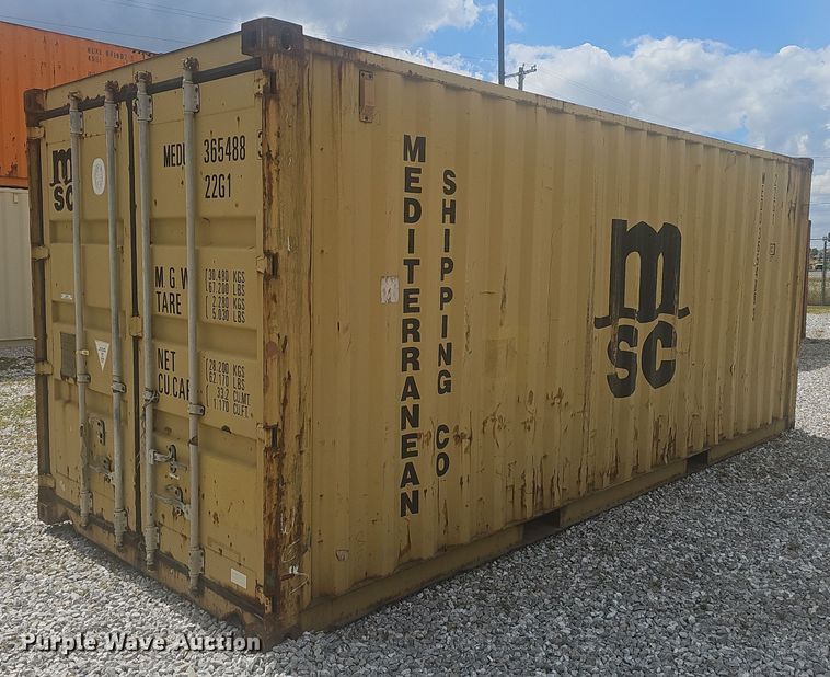 2001 MSC shipping container  - NX9284