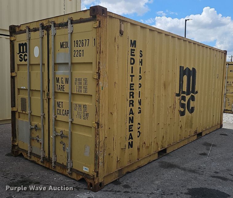 2005 MSC shipping container  - NX9285