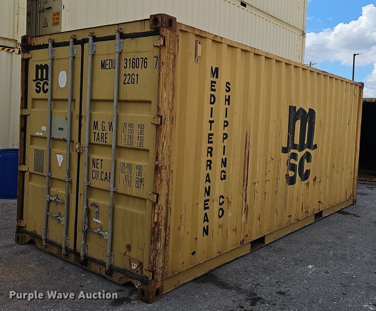2005 MSC shipping container  - NX9286