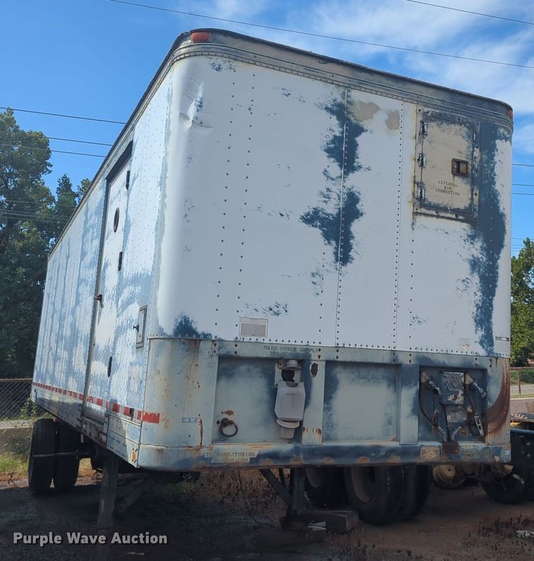 1986 Fruehauf FBXF132 dry van trailer - LY9354