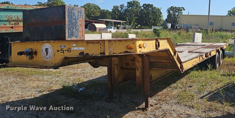 1978 Alabama Trailer  MTSH025AW drop tilt deck equipment trailer - NX9297