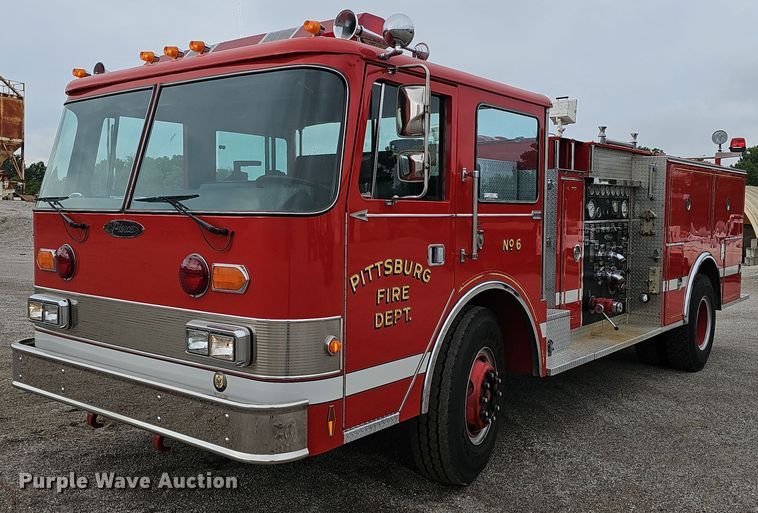 1987 Pierce Arrow pumper fire truck - NX9348