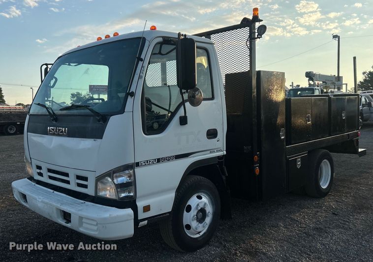 2006 Isuzu NPR flatbed truck - EG1079