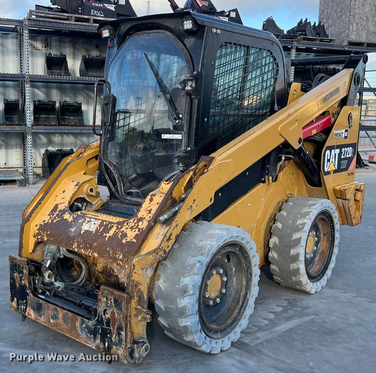 Caterpillar Skid Steer Loaders For Sale In Texas | Purple Wave Auction