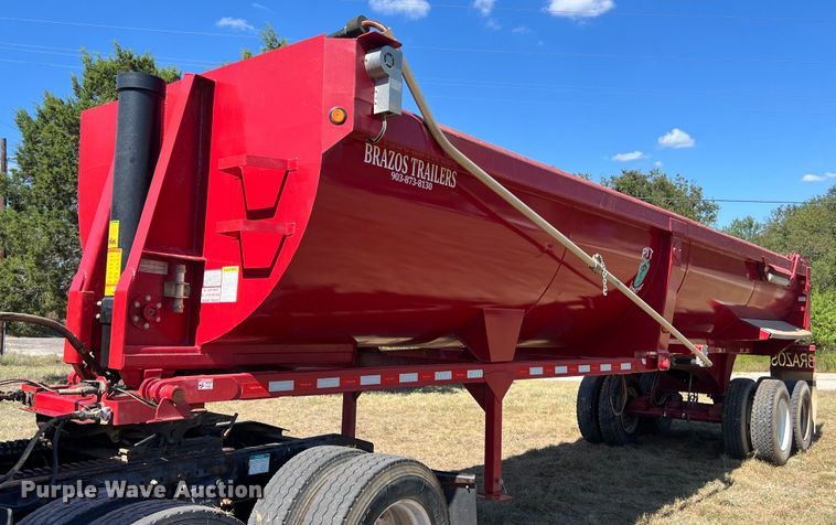 2018 Brazos end dump trailer - DO2502