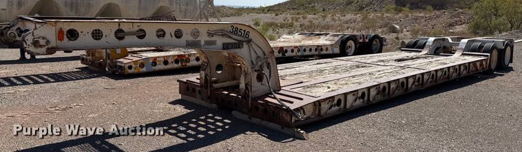 1986 Knight KB632 lowboy equipment trailer - DO2542