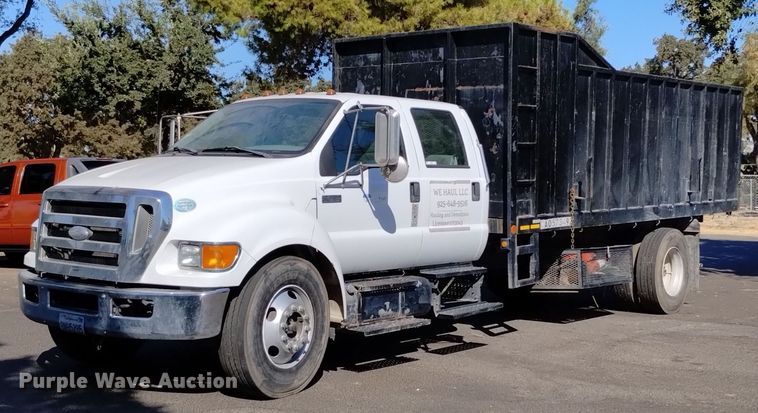 2008 Ford F650 Super Duty XL Crew Cab dump truck - EG9894