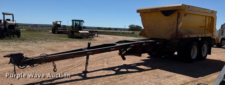 2013 Warren end dump pup trailer - EJ3078
