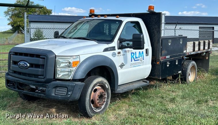 2013 Ford F450 Super Duty XL flatbed truck - EK3364