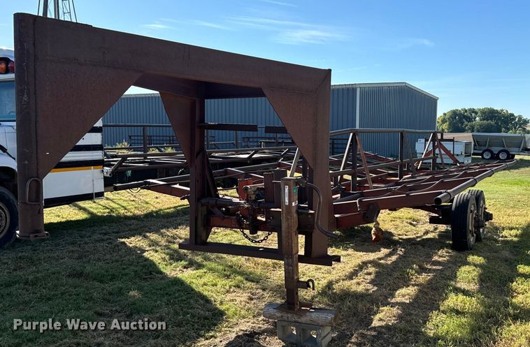 Shop built hay bale trailer - DX3630