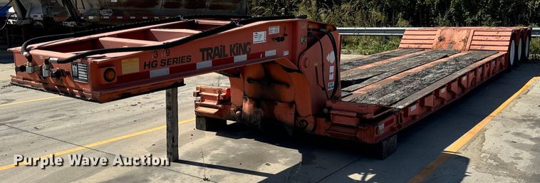 1989 Trail King  TK80DG-452 lowboy equipment trailer - DT2035