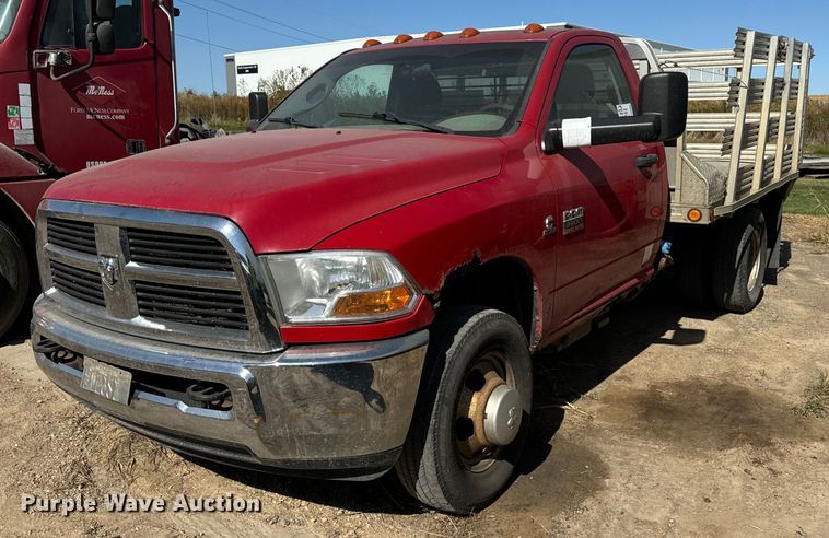 2011 Dodge  Ram 3500 flatbed pickup truck - DT2051