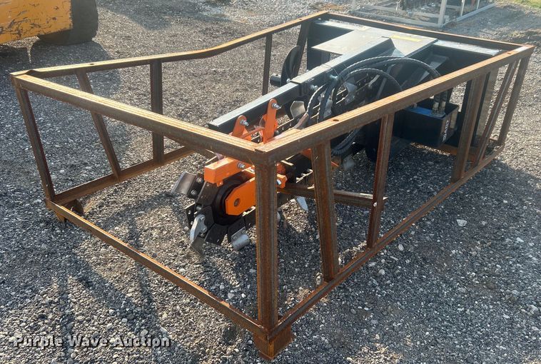 2024 Mower King ECSSCT72 skid steer trencher - EG7854
