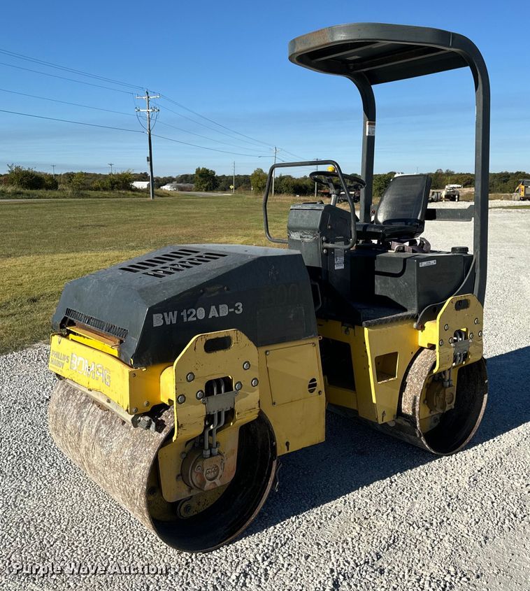2001 Bomag BW120AD-3 double drum vibratory roller - EH7089