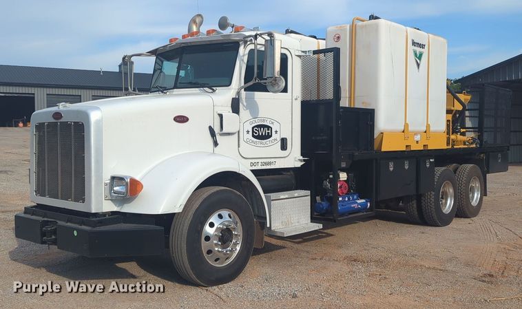 2009 Peterbilt 365 flatbed truck with fluid mixing system - EQ2109