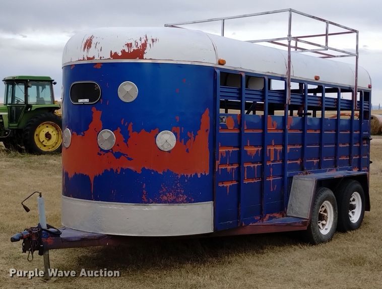 1989 Better Way Nebraska Inc 6X16 livestock trailer - EG9912