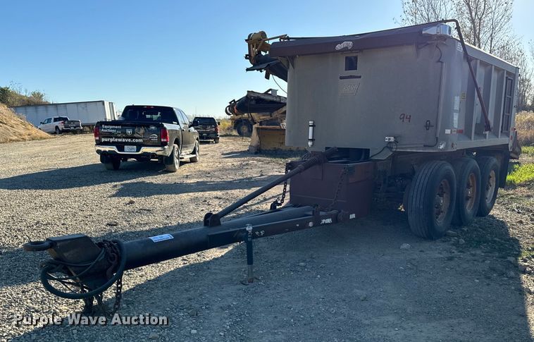 1984 East MFG end dump pup trailer - DW2319