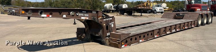 1993 Trail King TK100HDG-493 lowboy equipment trailer - EH2855