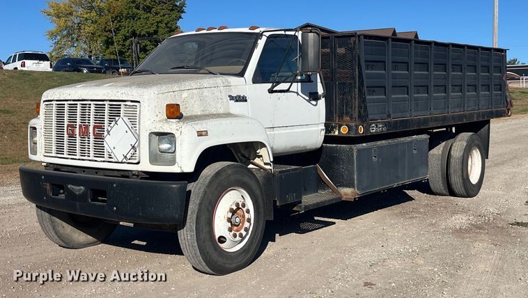 1990 GMC Top Kick C6000 dump flatbed truck - EH2868