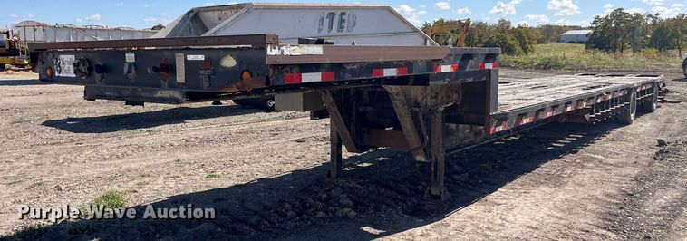 2002 Neville Built drop deck equipment trailer - EH2875