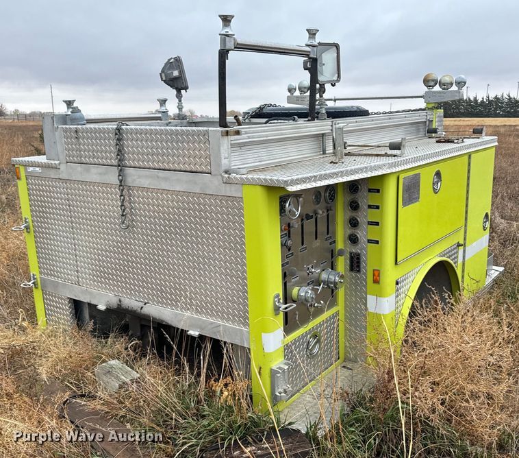 Emergency One fire truck pumper bed - DX3741