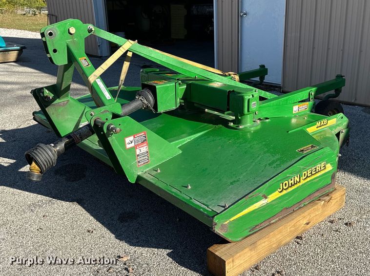 John Deere MX8 Mower, Cutter, Shredder For Sale | Purple Wave Auction