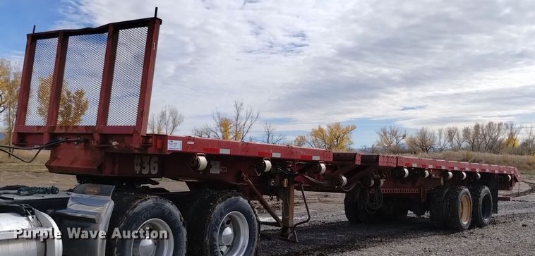 1996 Wabash TRA/REM Flat T 22 tilt deck truss trailer - DV6550
