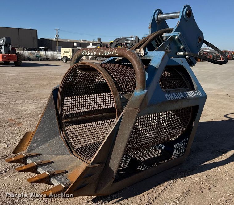 Okada TMB 70 excavator screening bucket - EJ3149