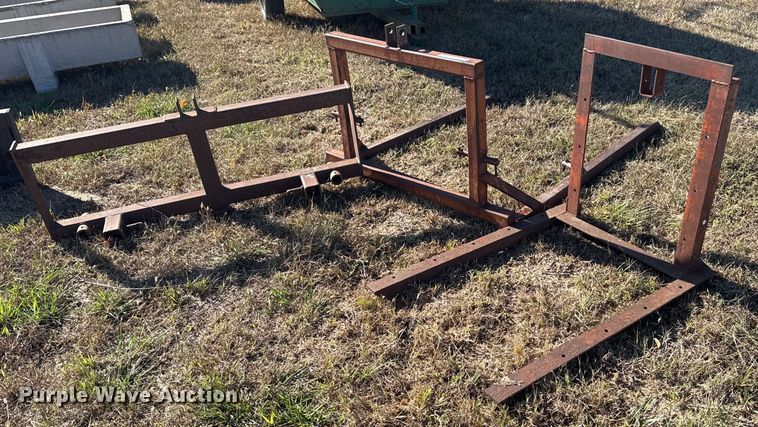 (2) shop built bale arms - EG7868