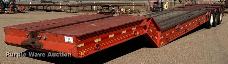 1978 Aztec FCB-LB drop deck oilfield trailer  - DO1758