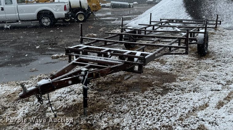 Shop built pipe trailer - DX3757
