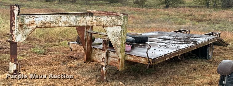 Shop built equipment trailer - DX1335