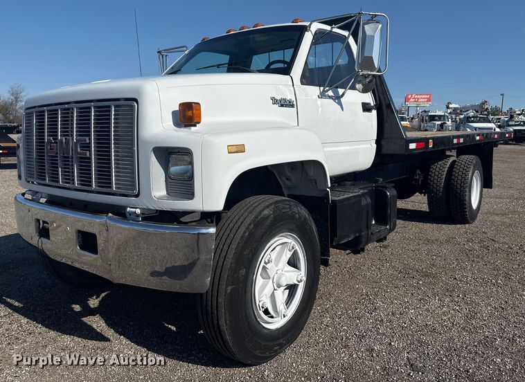 1991 GMC Topkick C6500 dump flatbed truck - EG2231