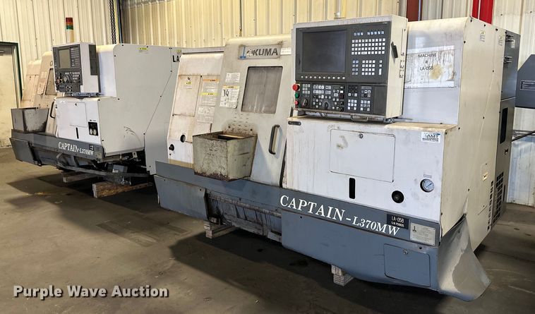 (2) Okuma Captain L370MW CNC lathes - EJ5102
