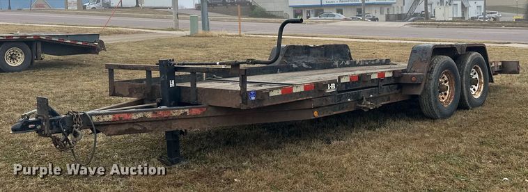 2009 Behnke BCT2014ET tilt deck equipment trailer - EN2573
