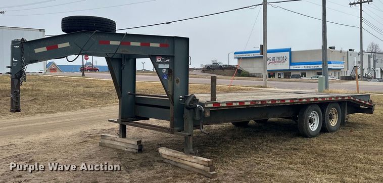 2012 Behnke FB8X521GN equipment trailer - EN2574
