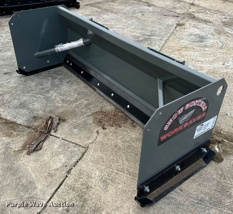 Worksaver SPS2472R skid steer snow pusher - DT2174