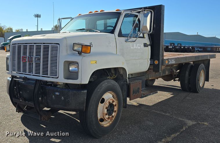 1991 GMC Topkick dump flatbed truck - DW3970