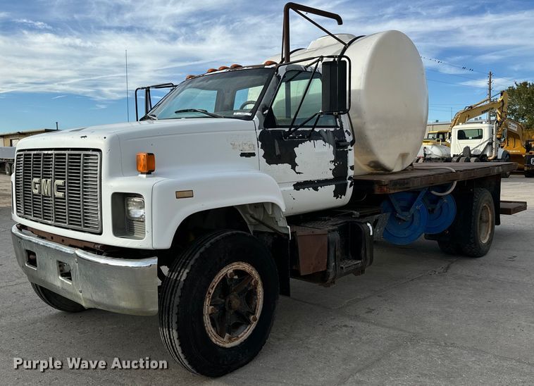 1996 GMC Topkick C5500 flatbed truck - MS9969