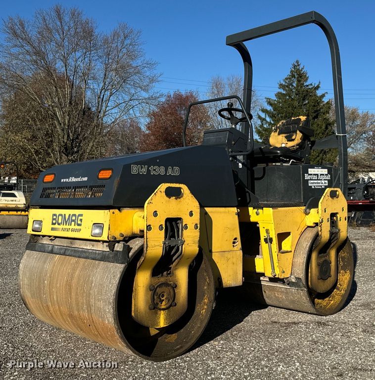 2007 Bomag BW138AD double drum vibratory roller - MT9015