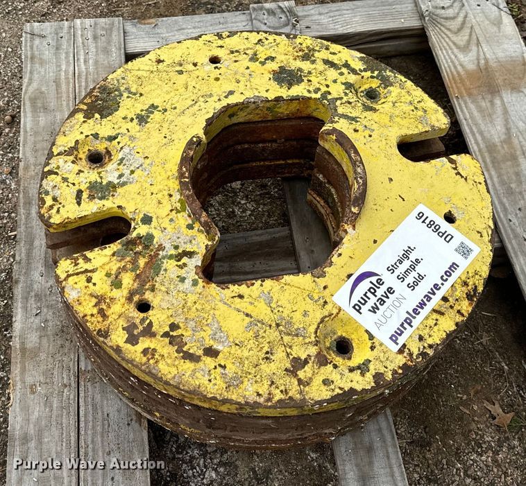(4) John Deere wheel weights - DP6816