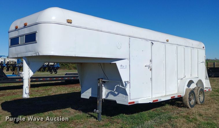 1995 Shop built livestock trailer - DW0924