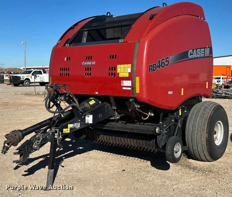 2018 Case RB465 round baler - ER4637