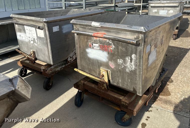 (2) forklift dump hoppers - DQ6473