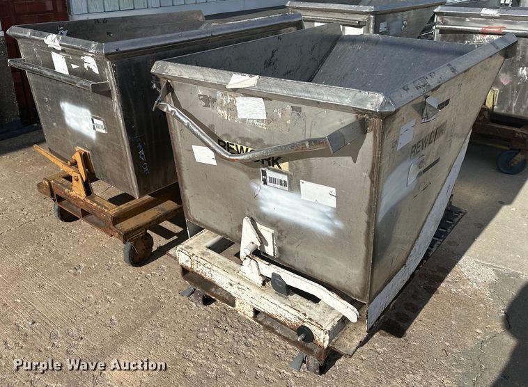 (2) forklift dump hoppers - DQ6474