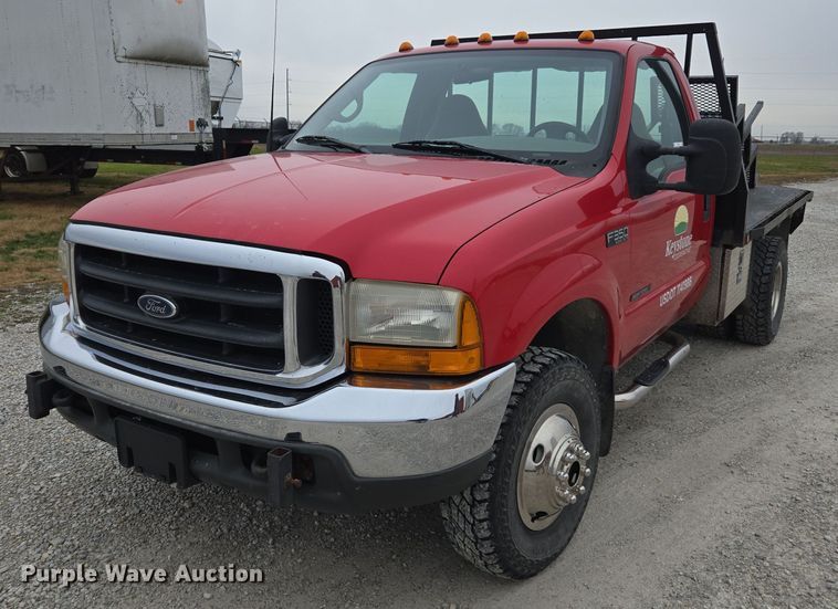 1999 Ford  F350 Super Duty flatbed pickup truck - DX1625